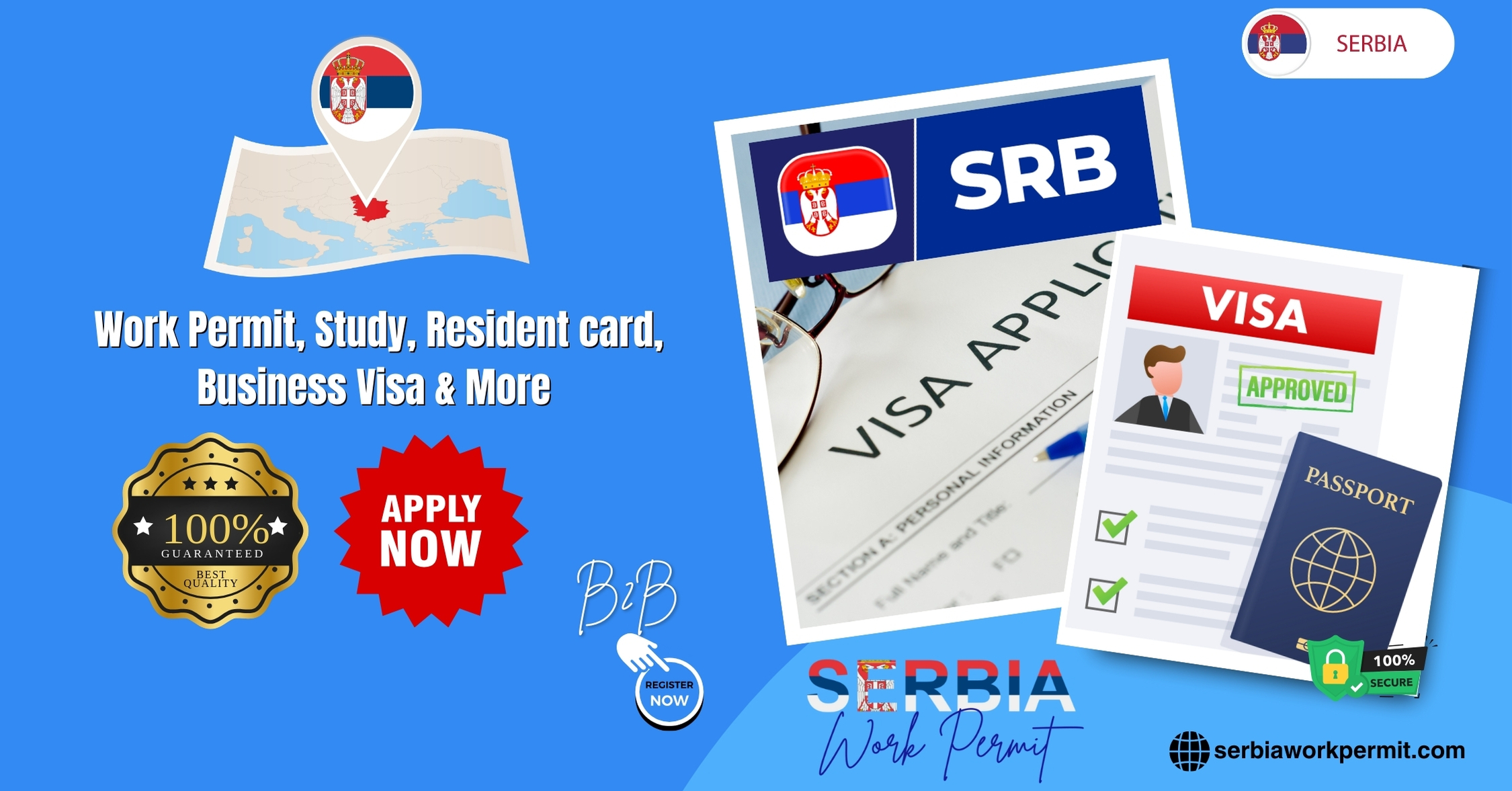 Serbia Work Permit Visa & Business Resident Visa Requirements for Citizens of Afghanistan